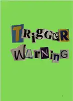 the cover image of my 2023 published photobook, Trigger Warning