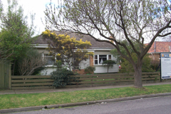 The front of the house, pre-purchase