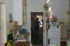 Inside the kitchen loking towrds the front door